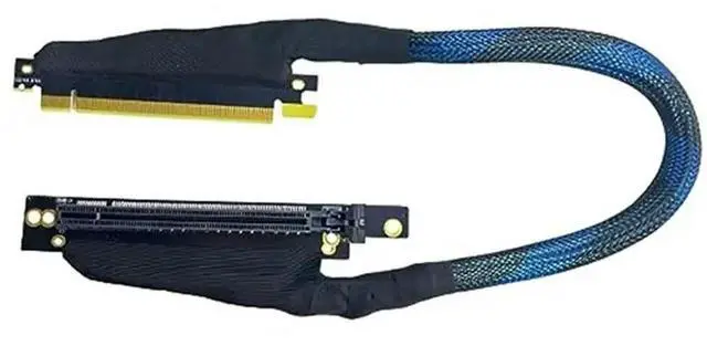 Main image of Braided Mesh For GEN4 PCIE 4.0 X16 Extension Cable 1Pc- Riser Harness For AI Server Graphics Card(30Cm, 16AD4 Right-Left)