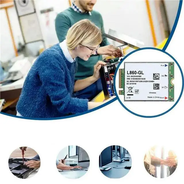 Alt view image 3 of 3 - 2X L860-GL WWAN Card For Fibocom 4G Module Universal Version M.2 Card Not For