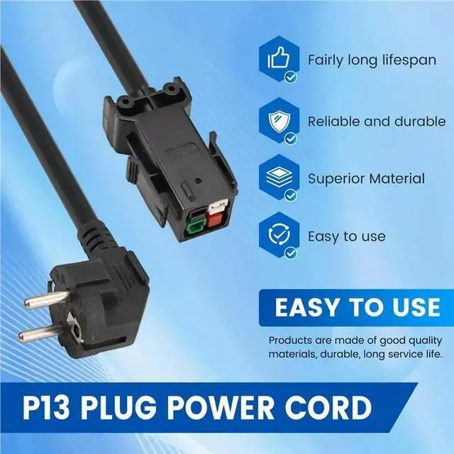Alt view image 2 of 3 - 5X P13 Anderson Plug Power Cord Suitable For S21, S21XP, S21pro, S19j XP, KS5, Ks5pro Miner Power Cable EU Plug