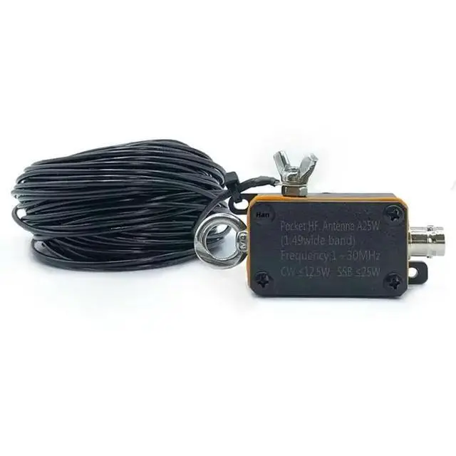 Alt view image 3 of 3 - A25 Pocket Antenna 1-30Mhz Shortwave High-Frequency Broadband Antenna Terminal-Fed Half-Wave Antenna