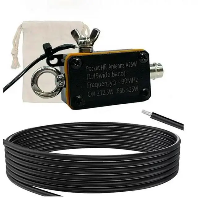 Main image of A25 Pocket Antenna 1-30Mhz Shortwave High-Frequency Broadband Antenna Terminal-Fed Half-Wave Antenna