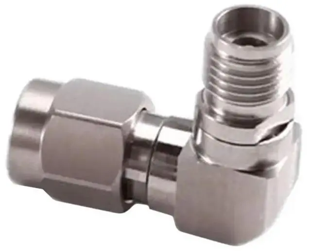 Alt view image 3 of 3 - For RF For Coaxial Adapter 0-40G Right Angle Elbow Adapter 2.92Mm Network Partition Testing Head Hea