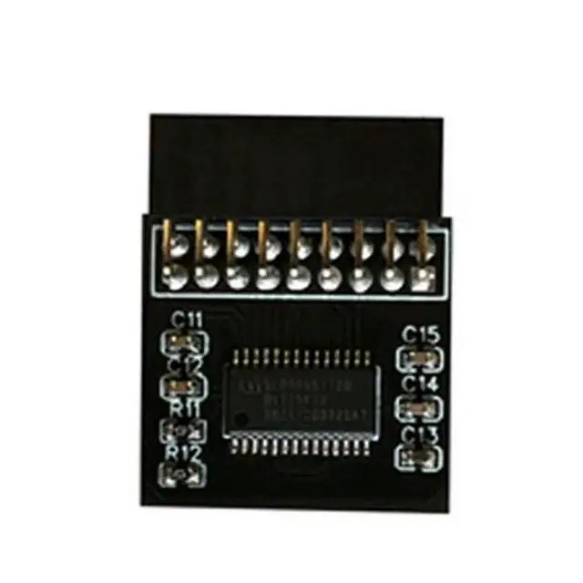 Alt view image 2 of 3 - 10X Tpm 2.0 Encryption Security Module Board Remote Control TPM2.0 LPC 18Pin Motherboards Card For For 11