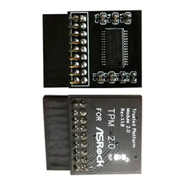 Alt view image 3 of 3 - 10X Tpm 2.0 Encryption Security Module Board Remote Control TPM2.0 LPC 18Pin Motherboards Card For For 11