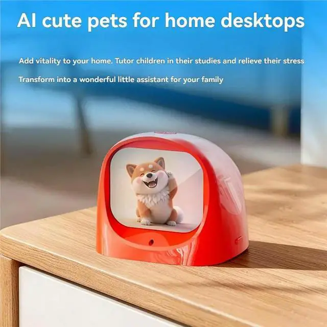 Alt view image 2 of 3 - Dash Board AI Car Robot Electronic Pet Dashboard Emotional Expression Dash Car Decorations Wi-Fi Multilingual Dialogue