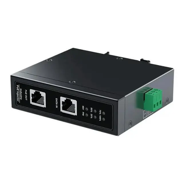 Alt view image 2 of 3 - 2X 10G Industrial Poem Injectator 90W Din Rail Ieee 802.3 Af/At/Bt Plugandplay 48-55V For Poe Camera,Ap