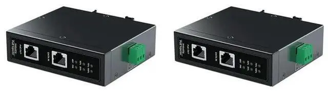 Main image of 2X 10G Industrial Poem Injectator 90W Din Rail Ieee 802.3 Af/At/Bt Plugandplay 48-55V For Poe Camera,Ap