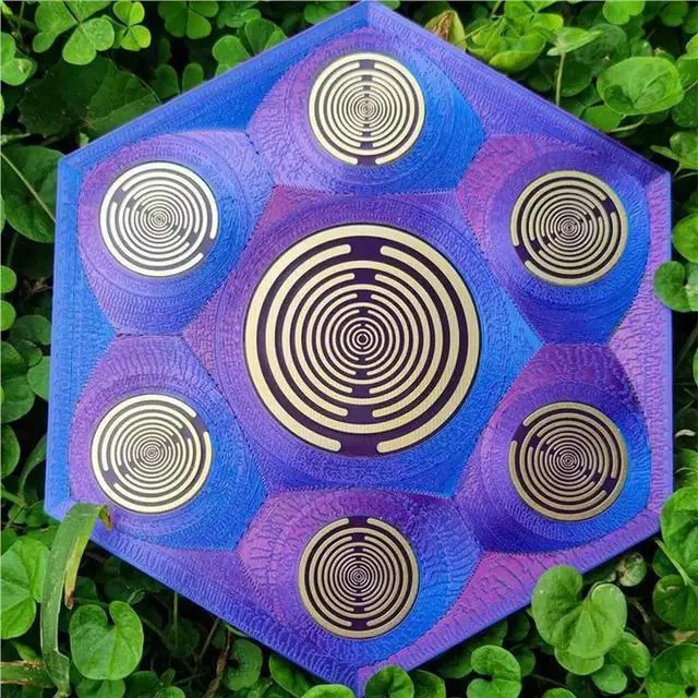 Alt view image 2 of 3 - 2X MWO Polarization Energy Disk Multiwave Oscillator Antenna Lakhovsky Golden Plated Energy Disc Charging
