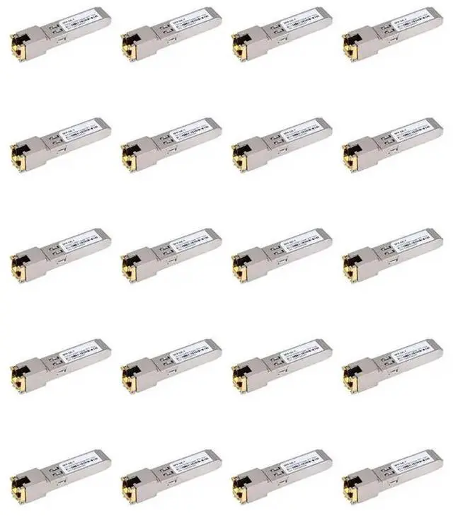Main image of SFP Module RJ45 Switch Gbic 10/100/1000 Connector SFP Copper RJ45 SFP Module Gigabit Ethernet Port 20Pcs