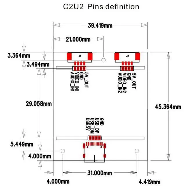 Alt view image 3 of 3 - 3X 2 Channel AV/CVBS Video To USB Outputs 1080P Graber AV To USB Capture Card Module UVC Free Drive For Android