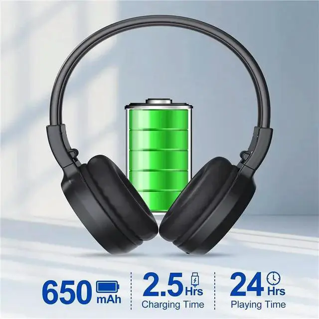 Alt view image 3 of 3 - 5X FM Radio Headphones , Rechargeable FM Radio Headset Receiver For Meeting, Daily Works, Hiking