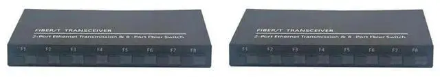 Main image of 2X Gigabit Ethernet Switch Fiber Optical Switch 8 SC Fiber Port 2 1000M RJ45 Industrial Grade SC Converter 8F2E EU Plug