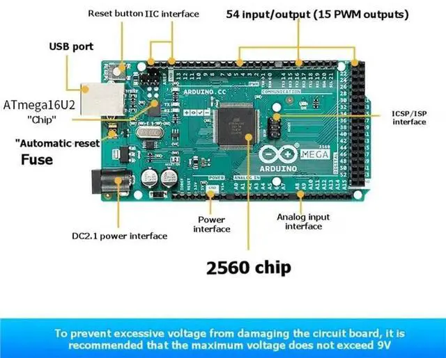 Alt view image 2 of 3 - Microcontroller Board Atmega2560 For Mega 2560 R3 Development Board For DIY Electronic Project Programming Learning