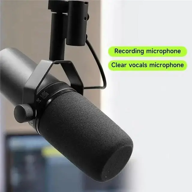 Alt view image 3 of 3 - For Podcast Streaming For SM7B Style Dynamic Microphone XLR Broadcast Mic Voice Over Studio Recording Home Studio