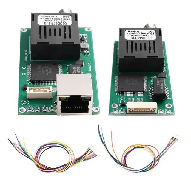 Alt view image 2 of 3 - RJ45 Port TTL Optical Module 80KM DC 5.5-26V TX RX Optical Terminal Equipment TTL To Fiber Optic Module