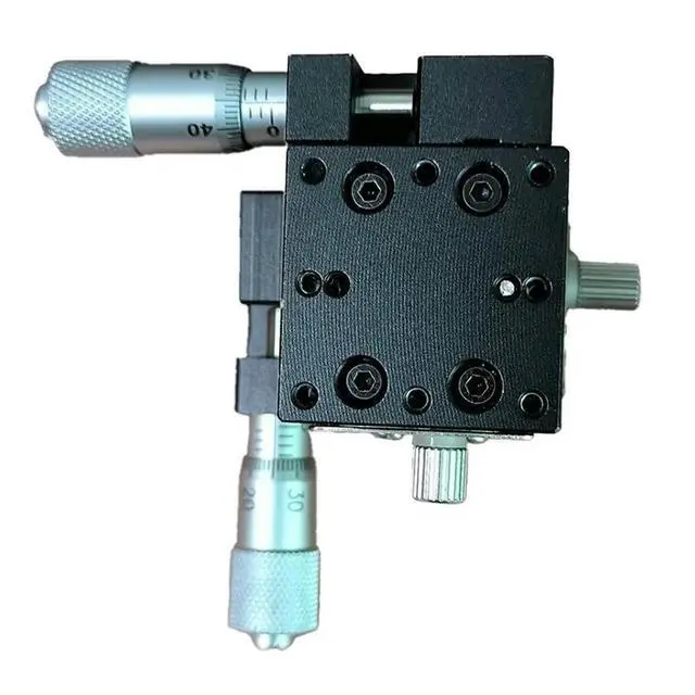 Alt view image 3 of 3 - Dual Axis XY 25Mm X 25Mm Precision Fine Adjustment Platform Plate Dismantling Components