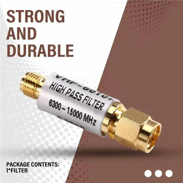 Alt view image 2 of 3 - 1PCS VHF-6010+ 6300-15000MHZ 50 For RF High-Pass Filter