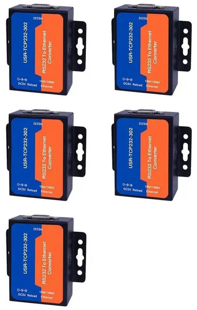 Main image of 5X USR Ethernet Server Module USR-TCP232-302 RS232 To Ethernet TCP IP Server Module Ethernet Converter Support DHCP/DNS