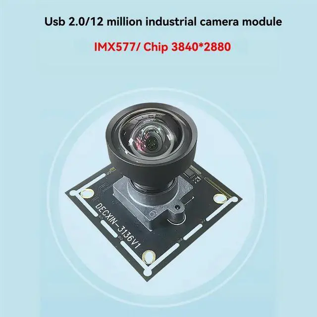 Alt view image 2 of 3 - USB 2.0 Camera Module 12MP IMX577 118° Wide-Angle Lens 4K/30Fps Slight Distortion For Face Recognition For Video Conference