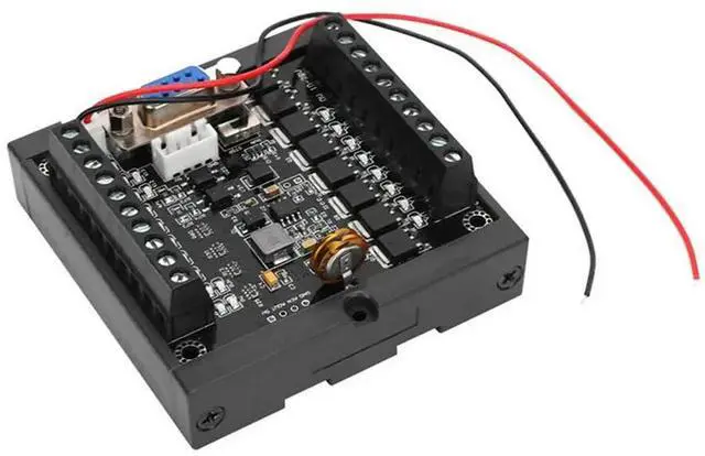 Alt view image 2 of 3 - 5X Programmable Controller FX1N-20MT PLC Module Regulator Industrial Control Board DC24V Programmable Logic Controller