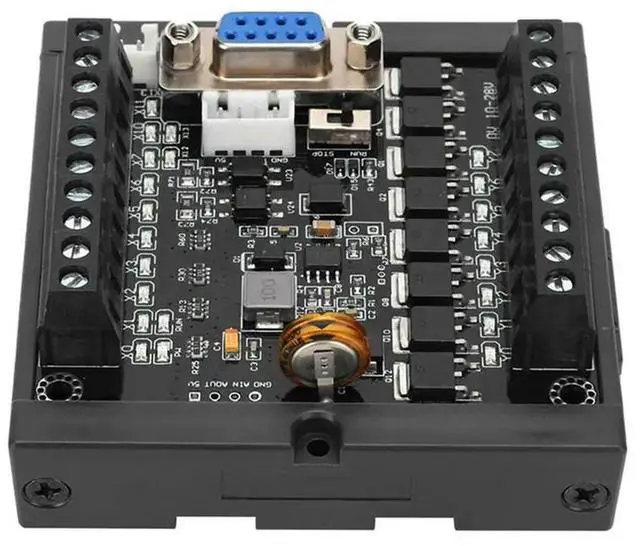 Alt view image 3 of 3 - 5X Programmable Controller FX1N-20MT PLC Module Regulator Industrial Control Board DC24V Programmable Logic Controller