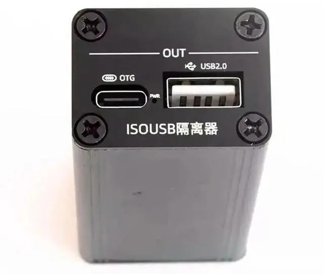 Alt view image 2 of 3 - ISOUSB211 480Mps 1500V Audio Isolator For Decoding Amplifier, USB-B To USB-A /Type-C Output Isolator