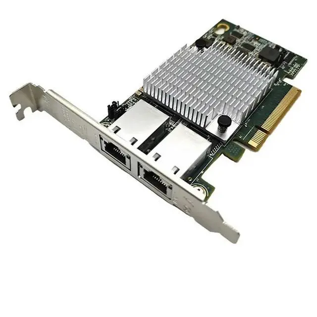 Alt view image 3 of 3 - 5X 10G Double Port Ethernet Network Card X540-T2 PCIE-X8 X16 ork Extend Adapter Support For NAS