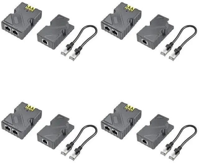 Main image of 4X For Starlink Dishy Cable Adapter To RJ45 And 150W Gige Passive Poe Injector For Starlink V2 To Poe Injector