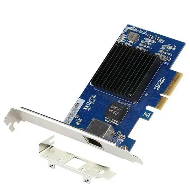 Alt view image 3 of 3 - 3X PCIE 3.0 4X 10G Network Card AQC107 Server NIC Compatible With X8/X16 For Linux Win10/11 System