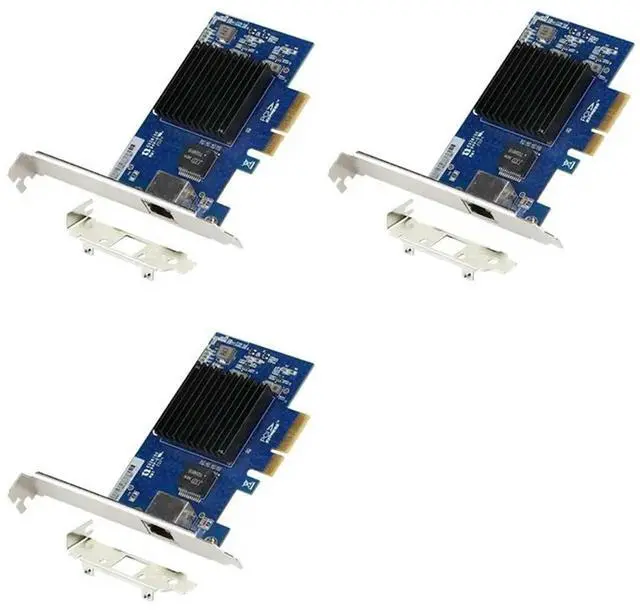 Main image of 3X PCIE 3.0 4X 10G Network Card AQC107 Server NIC Compatible With X8/X16 For Linux Win10/11 System