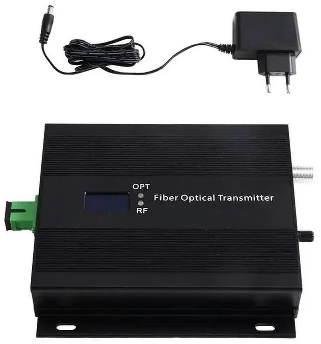 Main image of Mini Optical Transmitter SC/APC Interface, 1310Nm Wavelength, 10Dbm Output Power For CATV Systems EU Power Adapter EU PLUG