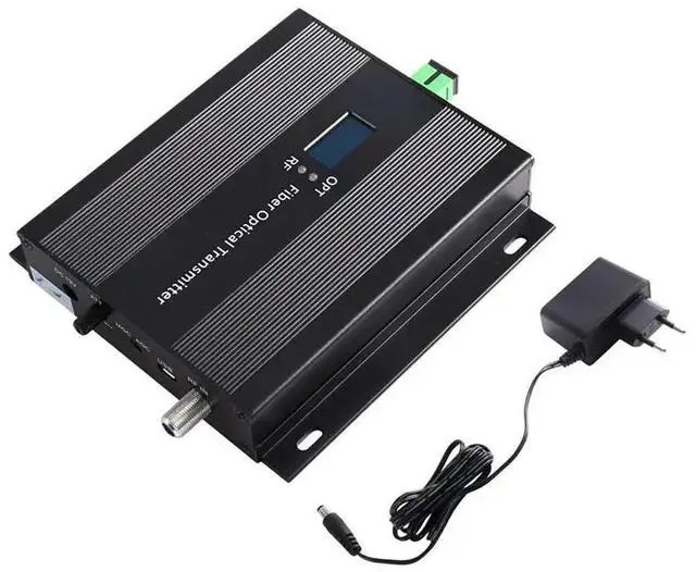 Alt view image 2 of 3 - Mini Optical Transmitter SC/APC Interface, 1310Nm Wavelength, 10Dbm Output Power For CATV Systems EU Power Adapter EU PLUG