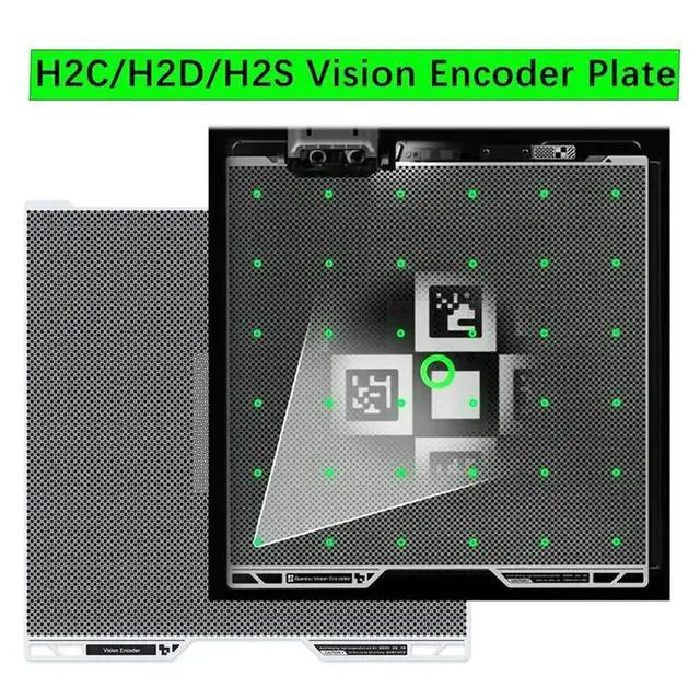 Alt view image 2 of 3 - Printer Encoder Plate For H2D 3D Printer Vision Encoder Plate 3D Printer Accessories