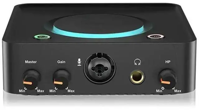 Main image of USB Digital Audio Interface 2X2 Analog Recording Interface Sound Card For Live Streaming& Studio Recording 1 Pc