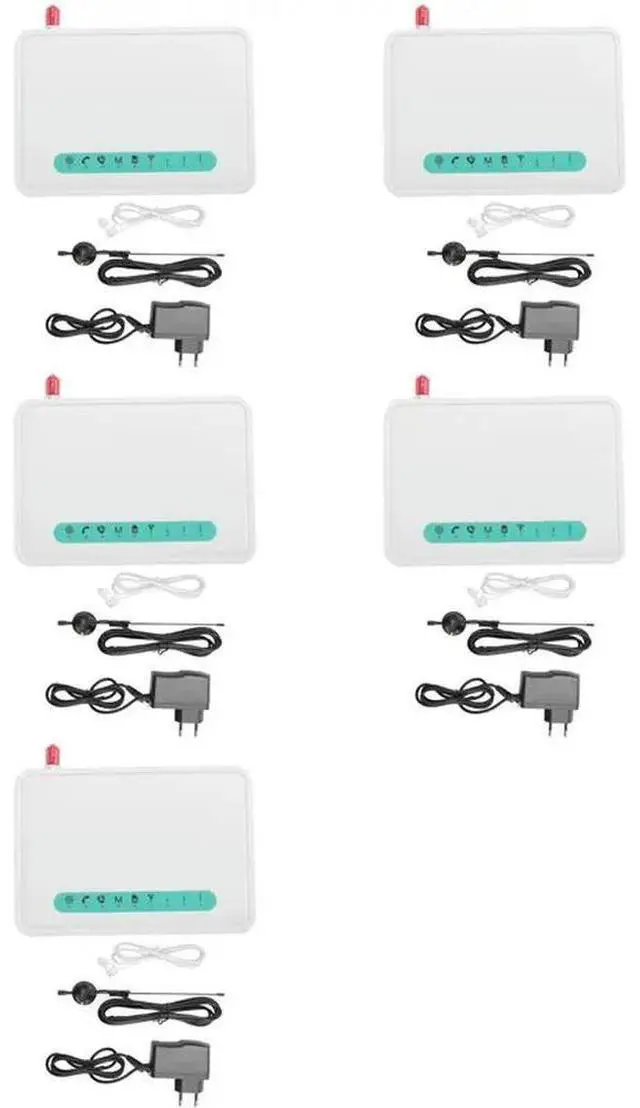 Main image of 5X Fixed Terminal Quad Band GSM SIM Card Phone Line Desktop Caller Dialer GSM850/900/1800/1900MHZ EU Plug