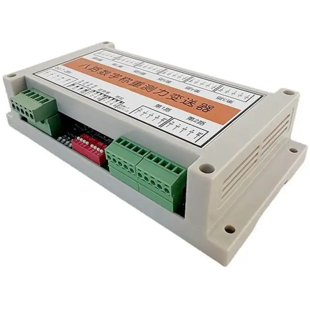 Alt view image 2 of 3 - RS485 Modbus RTU 8 CH Digital Weighing Transmitter, 10-Point Calibration Support, High Accuracy Sensor Signal Module