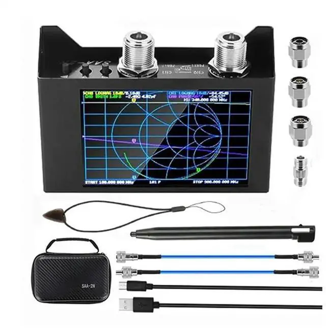 Main image of SAA-2N Nanovna Antenna Analyzer Vna 50Khz-3Ghz Vector Network Analyzer 4" LCD Display VHF UHF S Parameter Measurement Tool