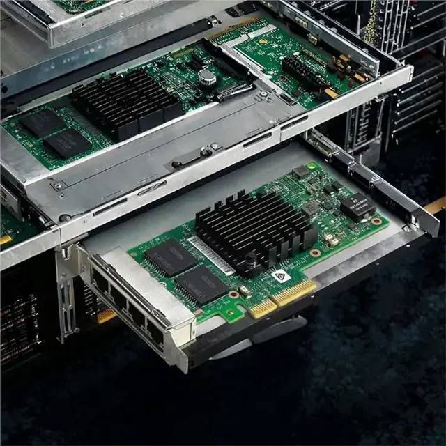 Alt view image 2 of 3 - I350-T4 4Xgbe Adapter For Gigabit Ethernet For Server System X Wired Connection Network LAN Interface Card, 4-Port PCI-E NIC