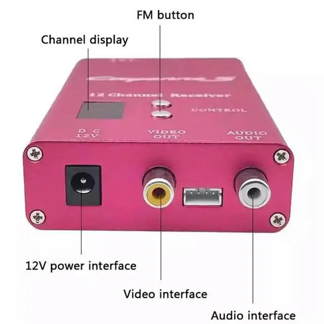 Alt view image 2 of 3 - FPV VTX+ VRX Transmitter And Receiver 8W 1.2G 1.3G Long-Distance Video Transmission Enhanced Version Equipment