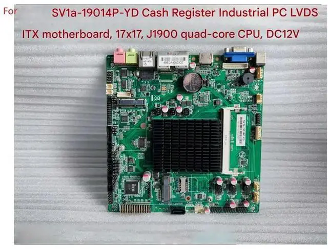 Alt view image 2 of 3 - ITX Quad Core SV1A-19014P Industrial Control Cash Register Mainboard COM Interface -LVDS Compatibility