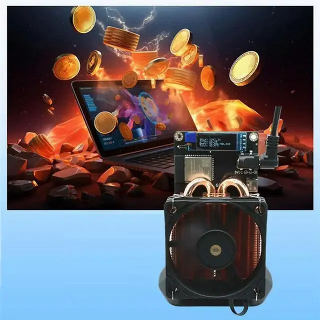 Alt view image 2 of 3 - For Gamma 601 BTC Solo Miner 1.9TH/S 30W BM1370 Asic Chip Bitcoin Crypto Miner Silent Fan US PLUG