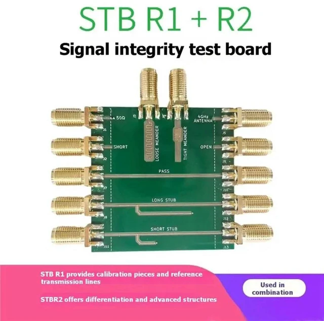 Alt view image 2 of 3 - For HTOOL STB R1 R2 Signal Integrity Test Board- SI PCB VNA SOL Calibration For Differential Pair Filter