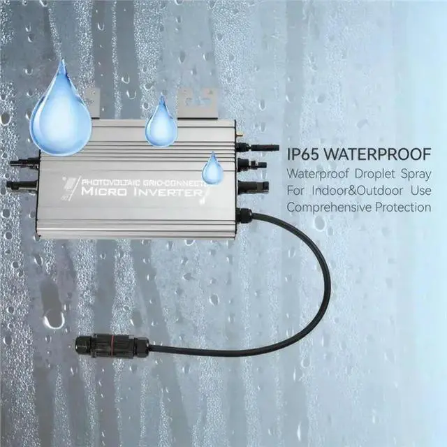 Alt view image 2 of 3 - Solar Inverter Micro Grid-Tie 800W Multiple Connection Modes,APP Control, 20V-60V PV Input With
