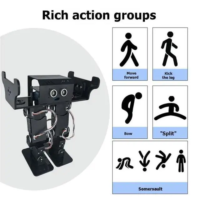 Alt view image 3 of 3 - SALM Bipedal Robot AI Vision Two-Wheeled Differential Speed Vehicle Mapping Support For Graphical Programming
