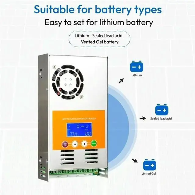 Alt view image 2 of 3 - 50A 72V MPPT Solar Charge Controller For 3600W PV Solar Panels MPPT Solar Charge Controller Solar Charge Controller