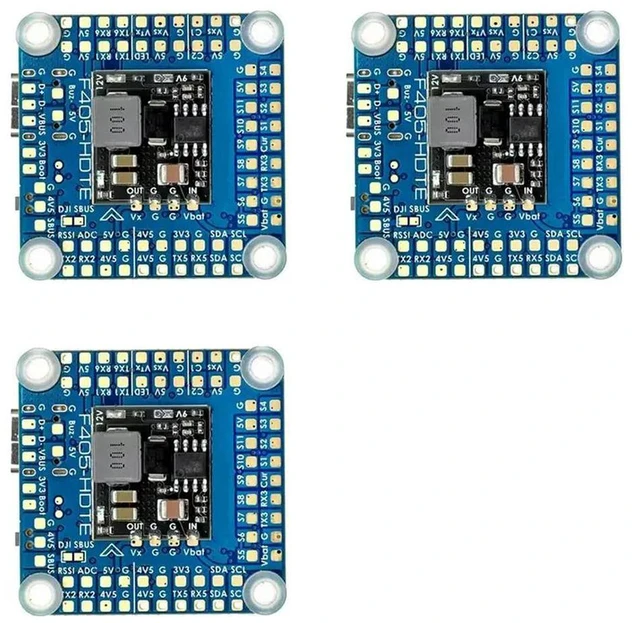 Main image of 3X For MATEKSYS F405-HDTE Dual BEC Baro OSD Blackbox 3-12S LIPO F4 Flight Controller For RC Airplane FPV Freestyle