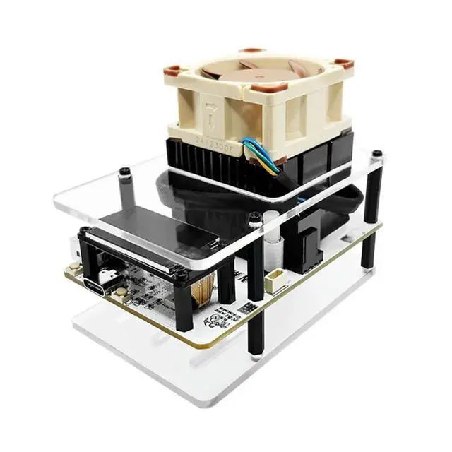 Alt view image 2 of 3 - Bitcoins Miner 1.2TH/S Solo Miner 1.2TH/S BM1370 Asic Chip 2.4G Wif BTC Lotterys Miner EU Plug