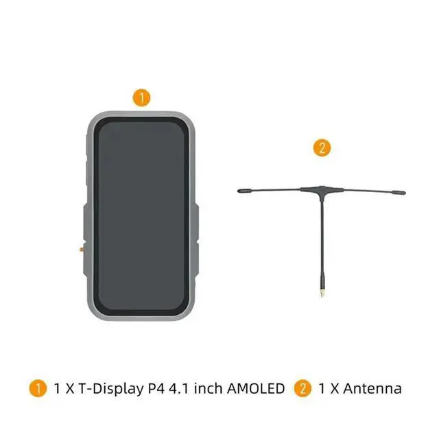 Alt view image 3 of 3 - 4.1-Inch AMOLED Display Iot Lora Touch Display ESP32-P4+C6 +2MP Mipl Camera Touch Display Support 2.4 Ghz 6 BLE