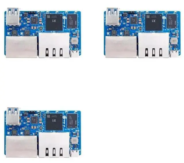 Main image of 3X For Orange Pi R2S 2GB RAM 8GB EMMC Development Board 8-Core RISC-V AI 2TOPS CPU Dual LAN Port Mini PC