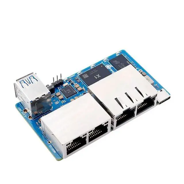 Alt view image 3 of 3 - 3X For Orange Pi R2S 2GB RAM 8GB EMMC Development Board 8-Core RISC-V AI 2TOPS CPU Dual LAN Port Mini PC